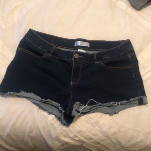Blue jean shorts
